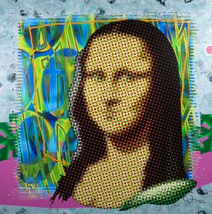 Arturo - Giclée op doek, Mona Lisa - Ingelijst (Groot) kopen? Bied vanaf 1!