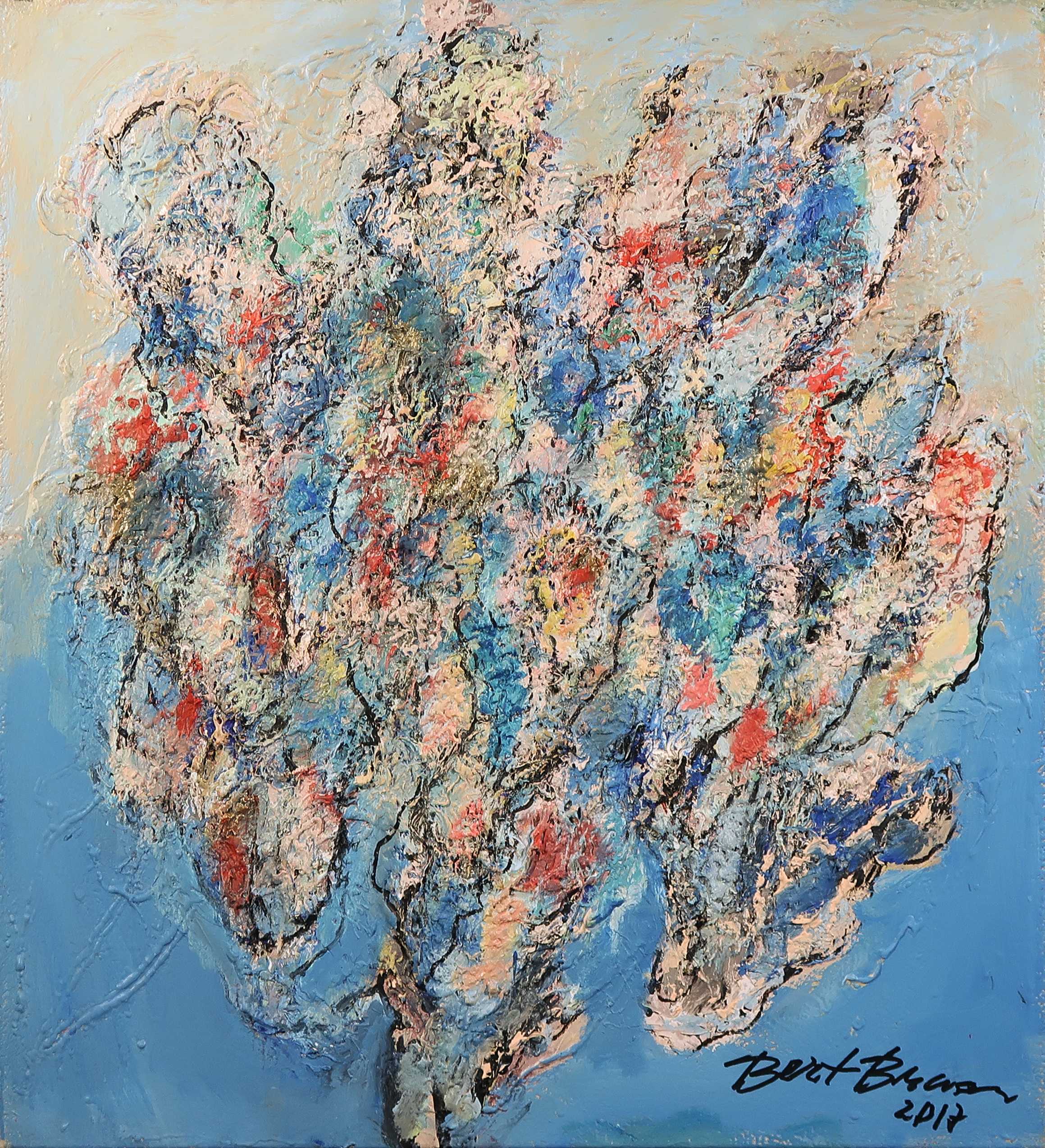 Bert Braam - Acryl op doek, Figuurlijk Plantaardig (Groot) kopen? Bied vanaf 150!