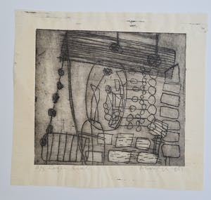 Jan Montyn - Zeldzame ets, genummerd "2/3" kopen? Bied vanaf 75!