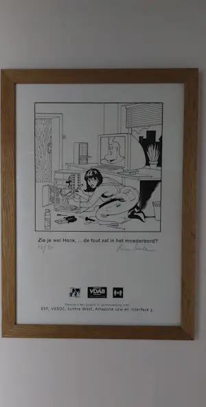 Herr Seele - 1 Offset Print - Zie je wel Henk, ... de fout zat in het moederbord? kopen? Bied vanaf 125!