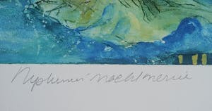 Anne Rensen - Neptunus’ nachtmerrie, zeefdruk kopen? Bied vanaf 35!