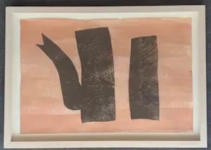 Klaas Gubbels - Houtdruk met aquarel kopen? Bied vanaf 650!