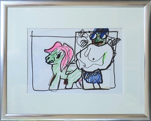 Guy Olivier - My little pony (gemengde techniek, origineel werk) kopen? Bied vanaf 1!