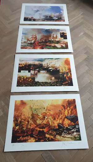 Rob Scholte - "Après Nous Le Déluge" (4 Zeefdrukken!) - 2010 - 49 x 70 cm- 130/200 kaufen? Bieten Sie von 150!