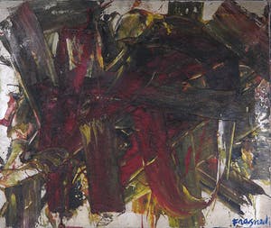Alfonso Frasnedi - Olieverf op doek, Abstracte Compositie kopen? Bied vanaf 100!