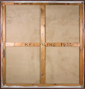 Jan van Holthe - Olieverf op doek, Kruisiging - Ingelijst (Zeer groot) kopen? Bied vanaf 100!