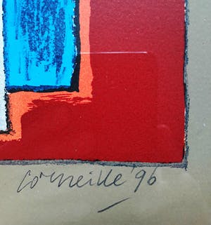 Corneille - Femme et oiseau, litho (mooi ingelijst) kopen? Bied vanaf 325!