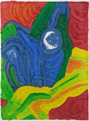 Bengt Lindstrom - Handgekleurde aquagravure op geschept papier, Zonder titel - Ingelijst (Groot) kopen? Bied vanaf 1!