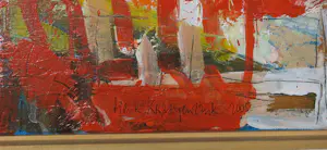 Henk Kraayenzank - Gemengde techniek (olieverf, collage) op doek, Zonder titel - Ingelijst kopen? Bied vanaf 200!