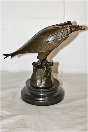 Johan Coenrad Ulrich Legner - Havik art deco bronzen beeld kopen? Bied vanaf 125!