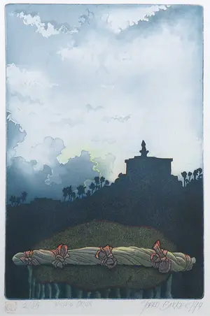 Sjoerd Bakker - Ets en aquatint, The Secret - Ingelijst kopen? Bied vanaf 70!