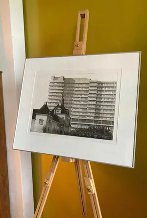 Wim Bettenhausen - Prachtige gedetailleerde ets, Ziekenhuis Westeinde (Den Haag) kopen? Bied vanaf 125!