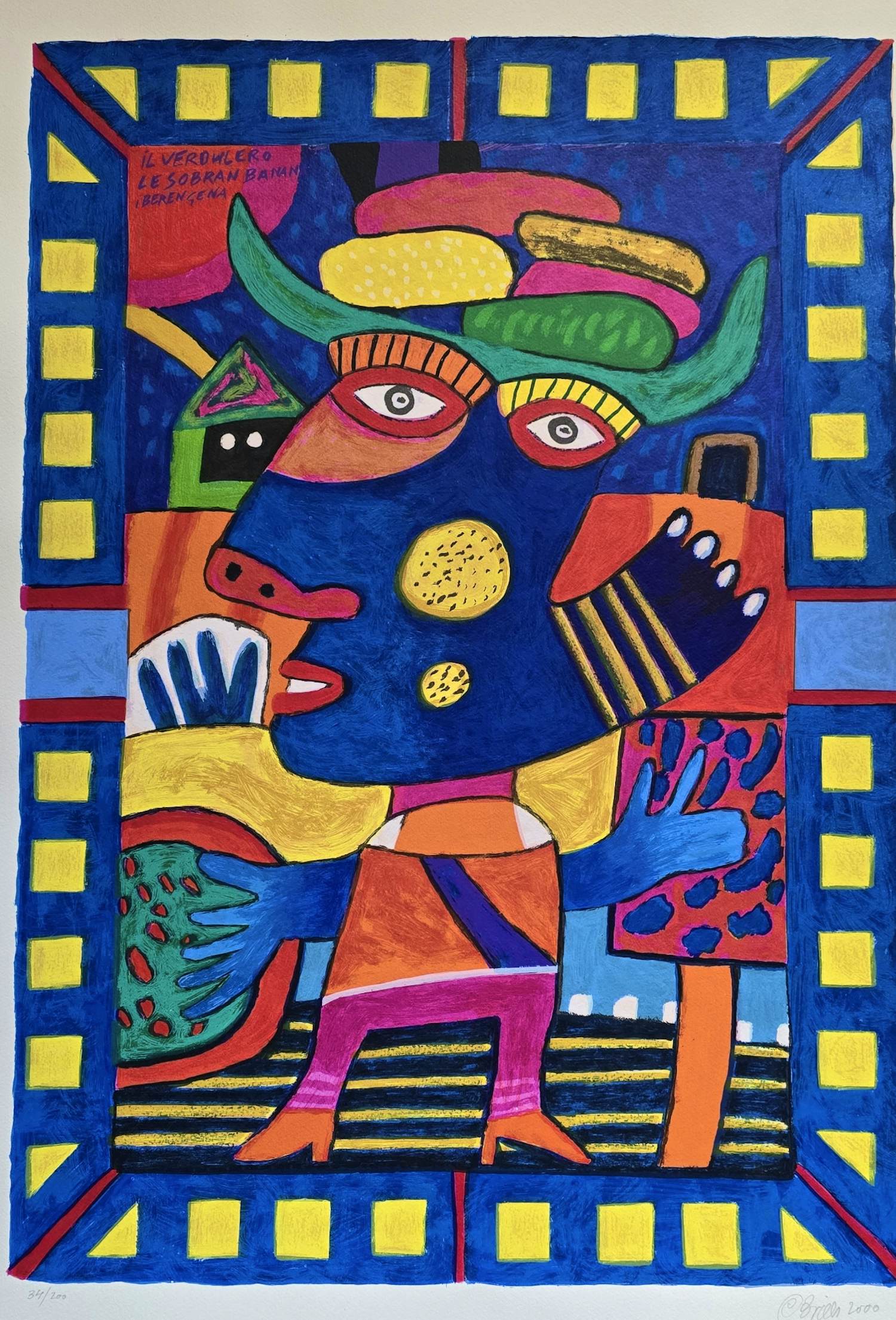 Clemens Briels - Le Sobran Bananna - 200 ex. (groot) kopen? Bied vanaf 175!