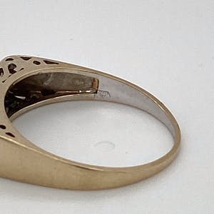 18K Goud - handgemaakte witgouden ring met 3 roosgeslepen diamanten. maat 52,5(16,75) 2,29g kopen? Bied vanaf 200!