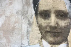 Robbert Fortgens - Uniek werk op papier in gemengde techniek, Zonder titel 3 - Ingelijst museumglas kopen? Bied vanaf 500!