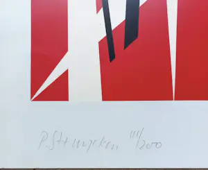 Peter Struycken - zeefdruk: geometrisch abstract (1966) kopen? Bied vanaf 250!