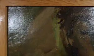 Nicky van der Wilde - Olieverf op doek, Mensen op een tentoonstelling - Ingelijst kopen? Bied vanaf 50!