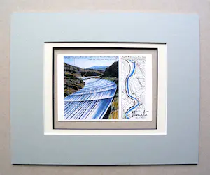Christo - " Over the River " - Project for the Arkansas River " handgesigneerd inc. pptout kopen? Bied vanaf 109!