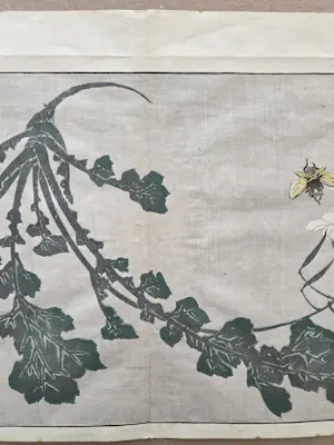 Katsushika Hokusai - Houtdruk. Bij en bloesem. kopen? Bied vanaf 59!