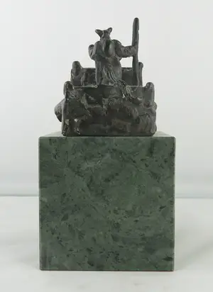 Dick Aerts - Brons op marmeren voet, Reinaert de Vos kopen? Bied vanaf 100!