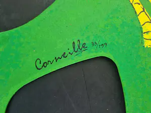 Corneille - Metalen sculptuur Groene kat met vogel / Chat Vert Avec Oiseau kopen? Bied vanaf 525!