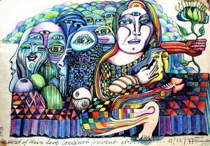 Ernst Vijlbrief - tekening: The secret of their love could not prevent it - 1977 kopen? Bied vanaf 75!