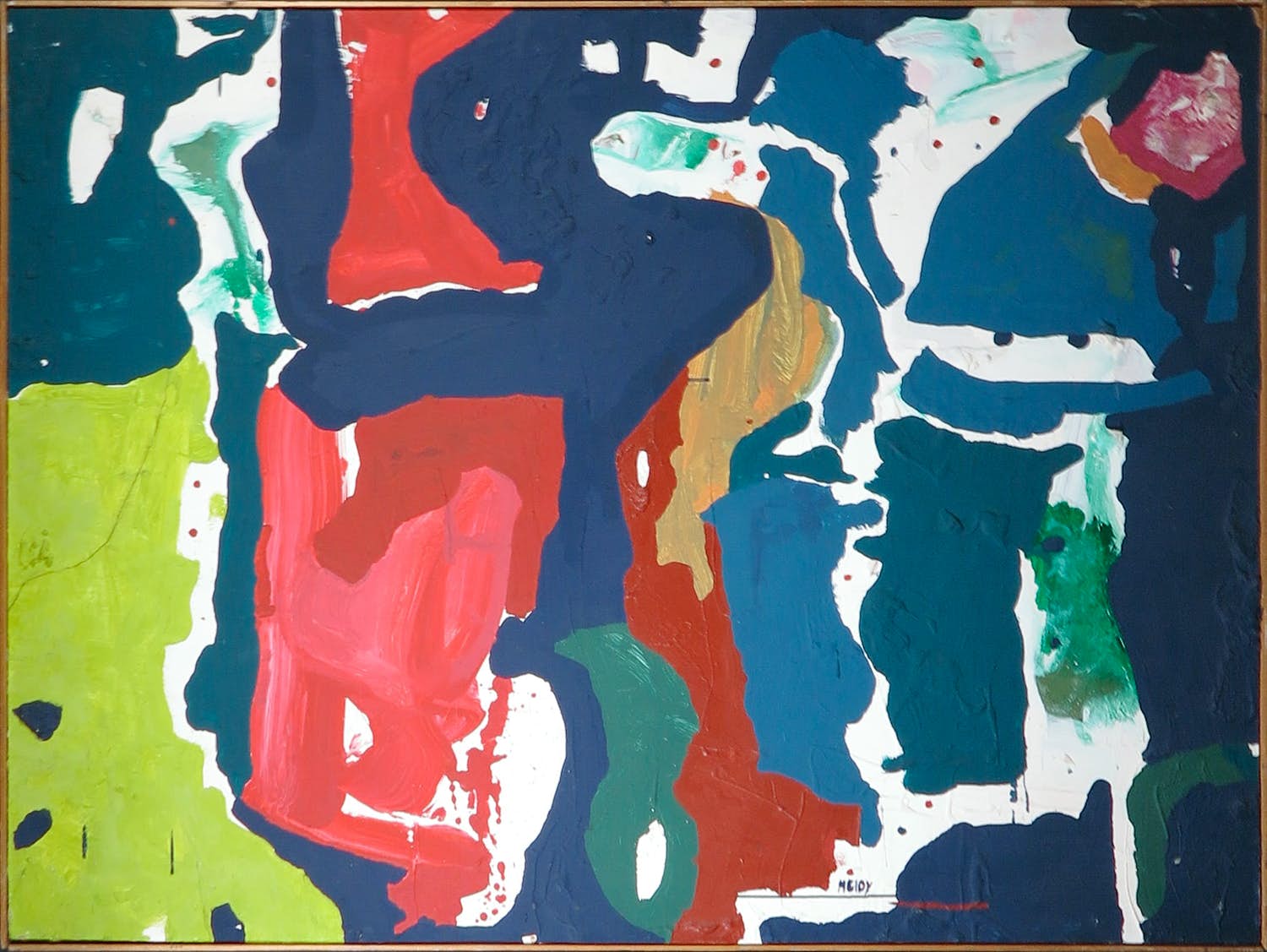 Mario Eloy - Olieverf op doek, Kleurmotieven 100 - Ingelijst (Groot) kopen? Bied vanaf 100!