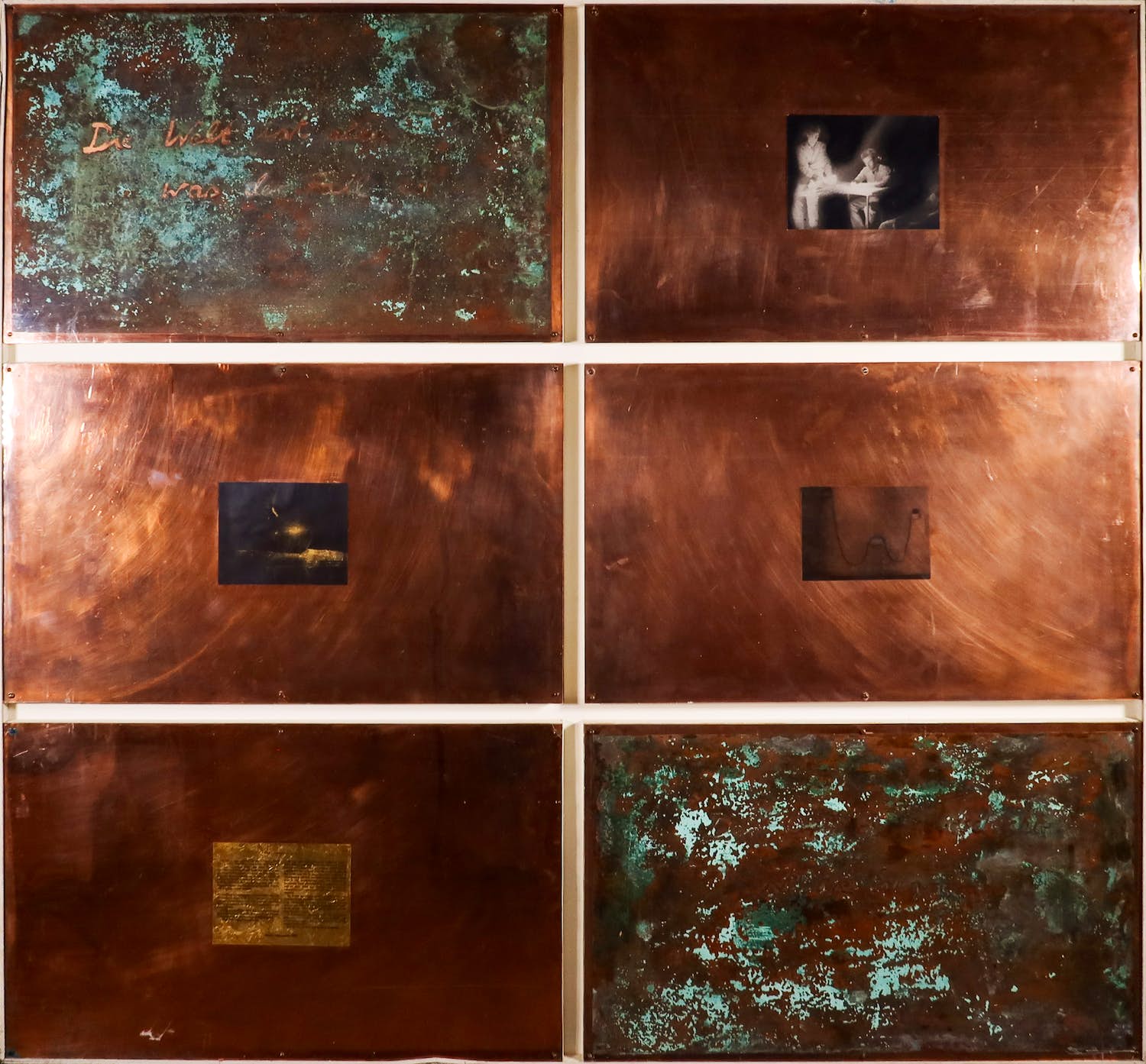 Heiner Holtappels - Assemblage, Die gestalt der geschichte (Zeer groot) verkocht voor € 1!