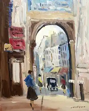 Jan Kelderman - Paris, Rue Saint Denis verkocht voor € 115!