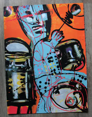 Herman Brood - De band, vier zeefdrukken uit deze serie kopen? Bied vanaf 1300!