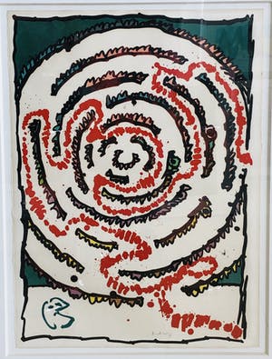 Pierre Alechinsky - zonder titel kopen? Bied vanaf 895!