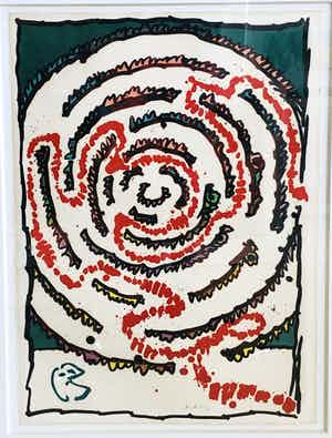 Pierre Alechinsky - zonder titel verkocht voor € 895!