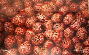 Paul Huf - Geschilderde eieren uit Praag verkocht voor € 35!