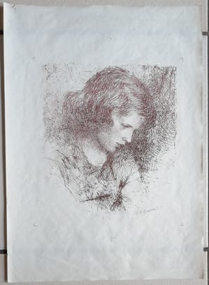 Jan Goedhart - Portret van een jonge vrouw kopen? Bied vanaf 30!