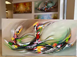 Gena - Abstract Green kopen? Bied vanaf 199!