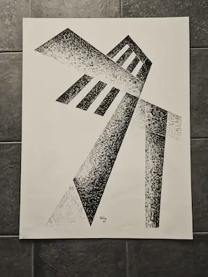 Toon Kelder - complete serie van 6 grote zwart-wit Litho's - geometrisch abstract - 1965 kopen? Bied vanaf 189!