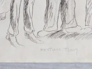 Tonny Kristians - Kwartet-optreden in het café - Tekening kopen? Bied vanaf 60!