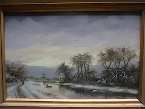 Niet of onleesbaar gesigneerd - 2 Olieverf schilderijtjes op paneel kopen? Bied vanaf 1!