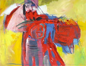 Franscz Witte - Acryl op papier, Zonder titel kopen? Bied vanaf 1!