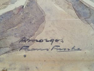 Frans Funke - landschap Grieks eiland Amorgos kopen? Bied vanaf 10!
