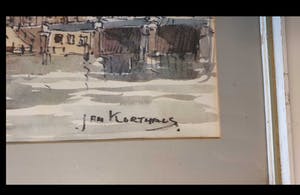 Jan Korthals - Oudeschans met Montelbaanstoren kopen? Bied vanaf 200!