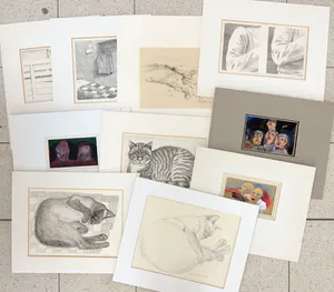 Marja Schutte - en andere! - Lot met 10 werken op papier kopen? Bied vanaf 1!