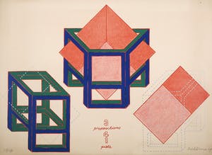 Mark Brusse - Litho, Three propositions for one piece kopen? Bied vanaf 1!