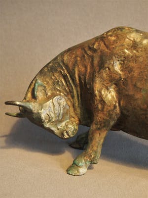 Pierre Chenet - Bronze Charging Bull (Taureau chargeants) signed P. Chenet- 20th century kopen? Bied vanaf 500!