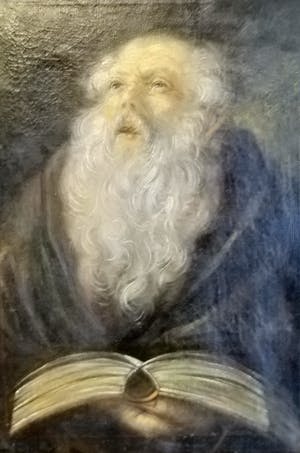 Niet of onleesbaar gesigneerd - Hollandse School 19e eeuw - Oude monnik met bijbel kopen? Bied vanaf 1!