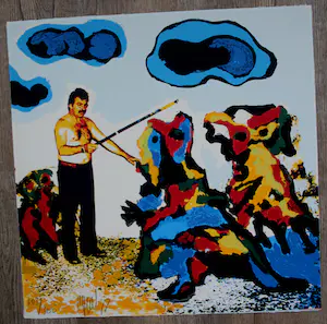 Karel Appel - Kleurenzeefdruk de tovenaar handgesigneerd uit 1977 kopen? Bied vanaf 225!