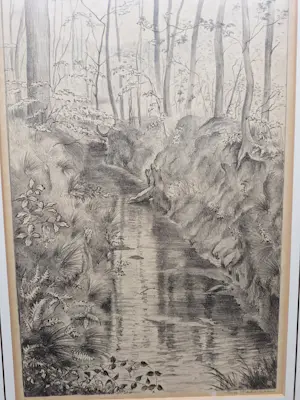 Ina Rahusen - Beekje in een Boslandschap kopen? Bied vanaf 35!