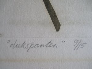 Antony van Lieshout - Grote ets "Dakspanten" uit kleine oplage kopen? Bied vanaf 50!