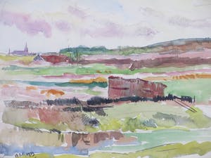 Han Krug - Westland Zuid-Holland - Aquarel kopen? Bied vanaf 40!