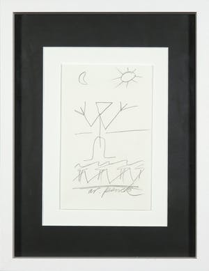 A.R. Penck - Handgesigneerde tekening in potlood kopen? Bied vanaf 1!